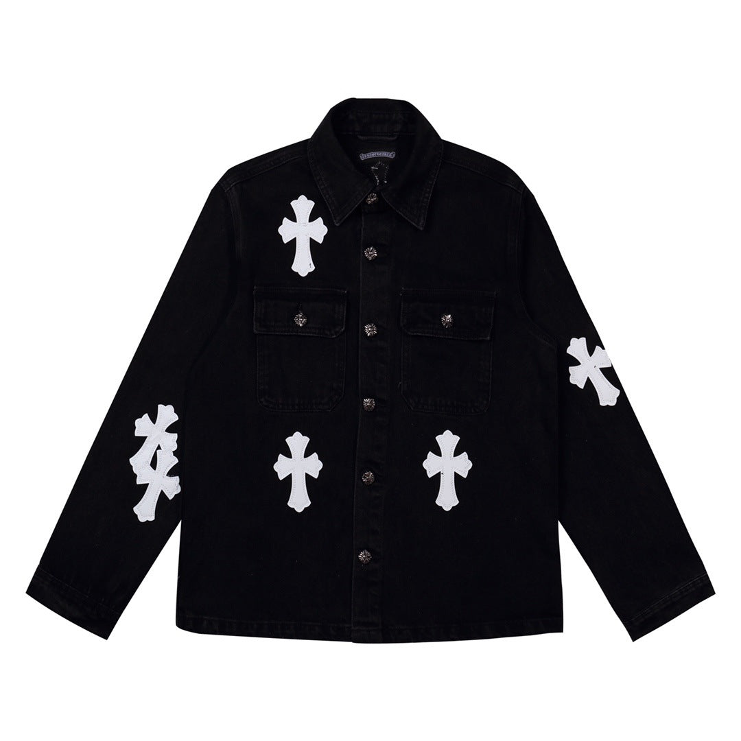 Cross Patch Denim Jacket