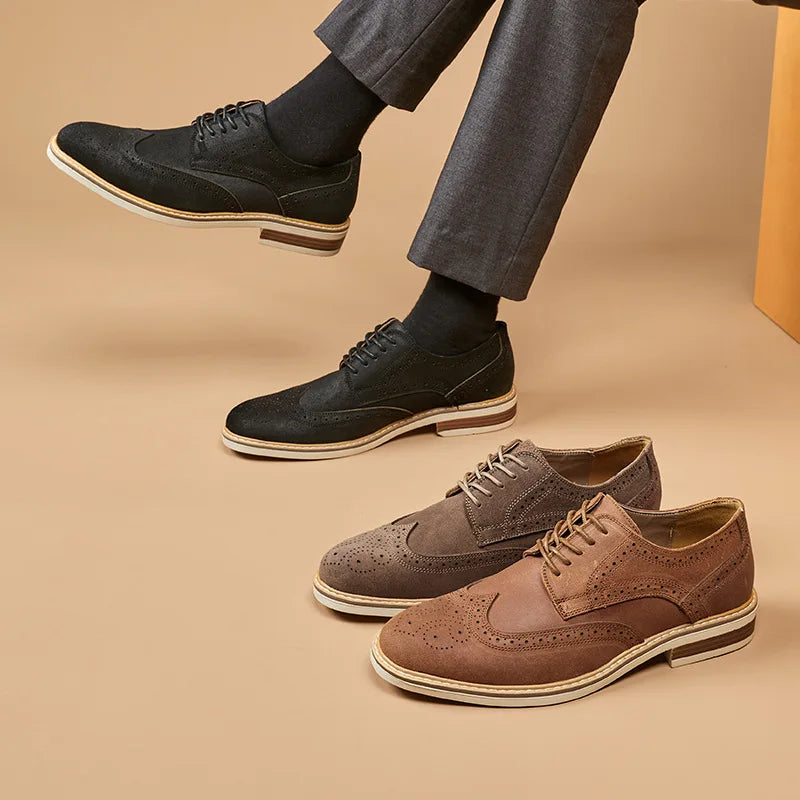 Suede Wingtip Oxford
