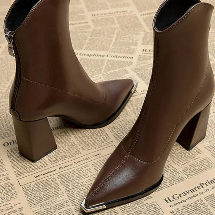 Chrome Tip Chelsea Leather Boot
