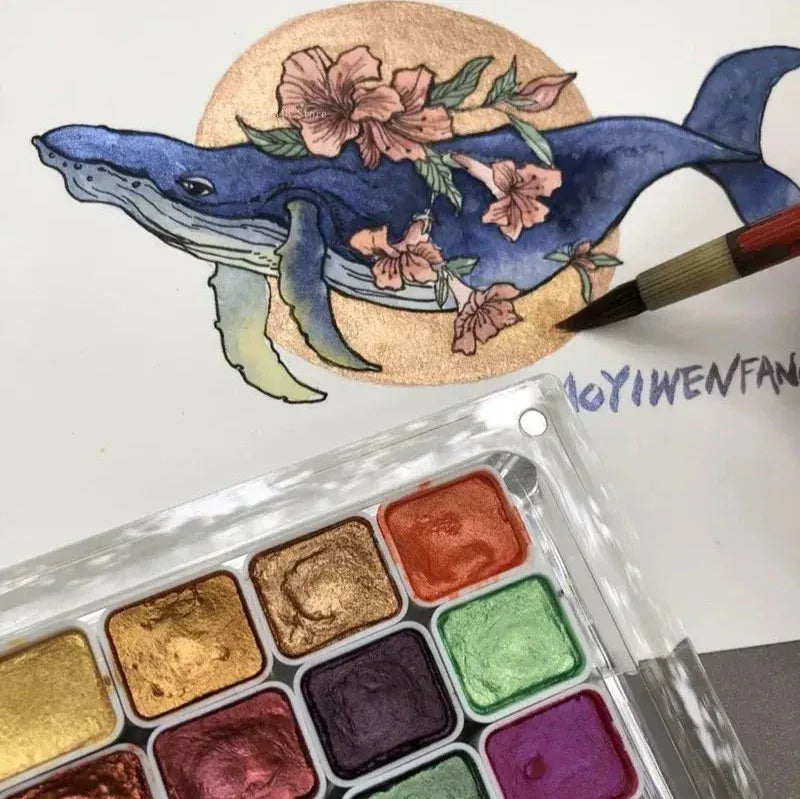 Pearlescent watercolor – Intense brilliance and radiant shades
