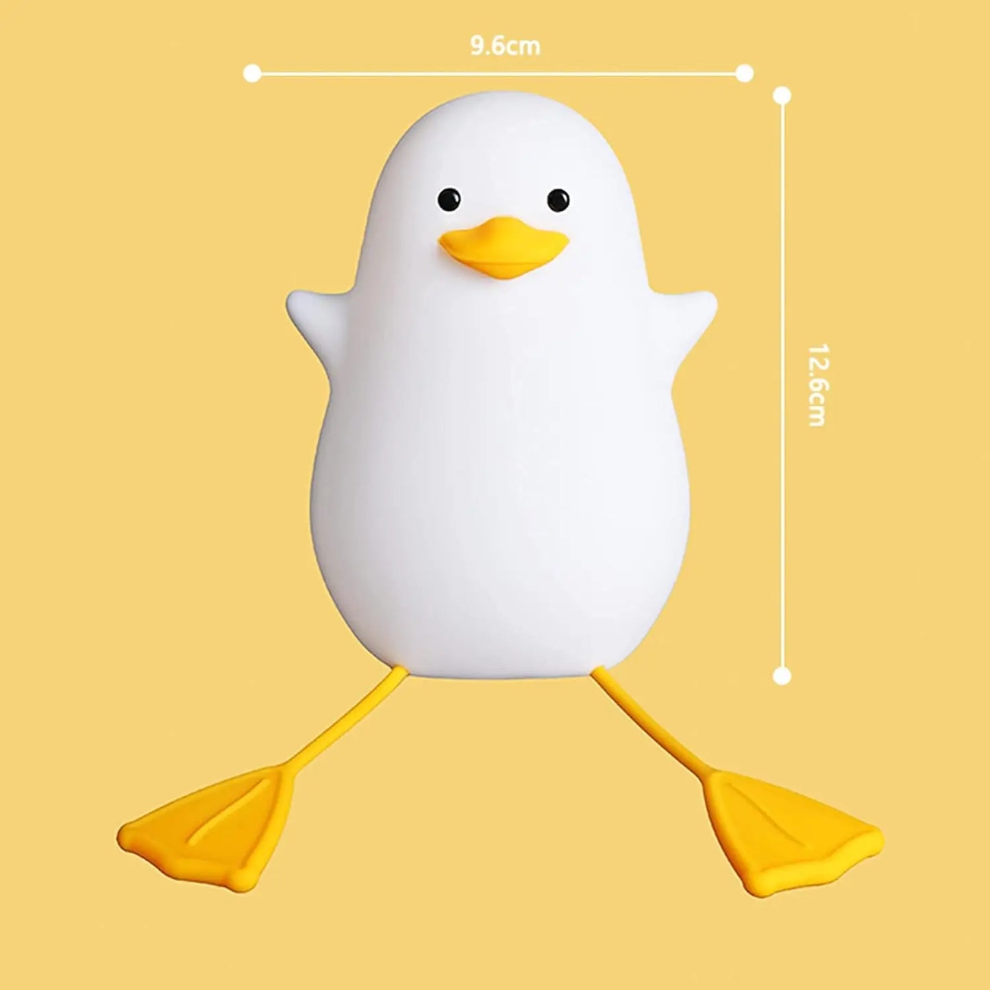 Silicone Duck Night Light With Touch Control
