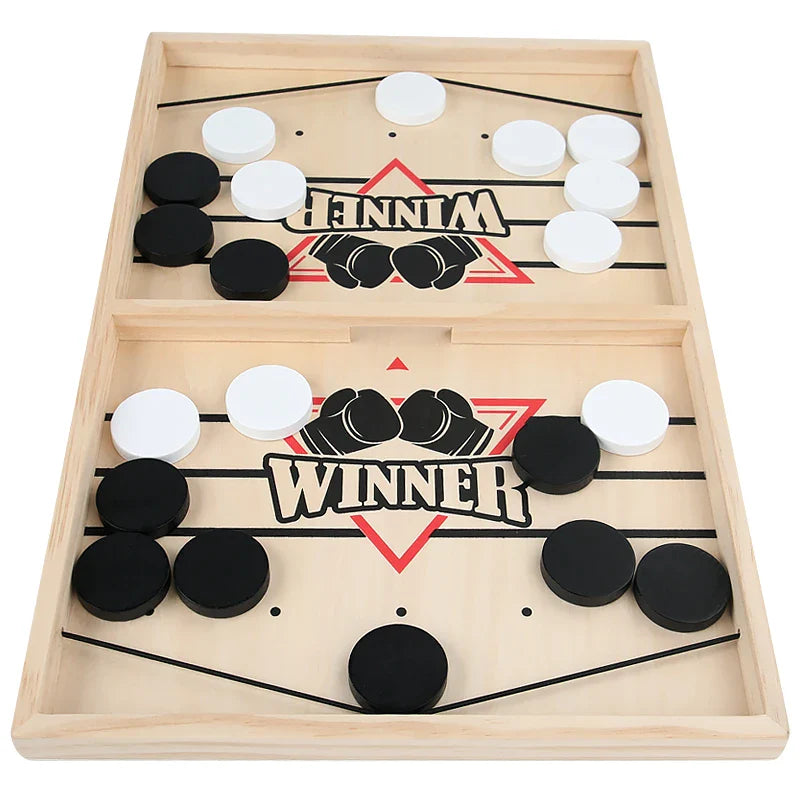Two-player bouncing wooden chess game Interactive parent-child game Puzzle game on the desktop