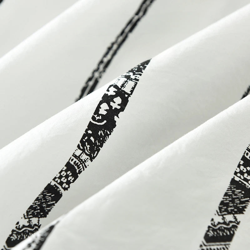 Theodore Willow Relaxed Button-Up Shirt with Textured Stripes