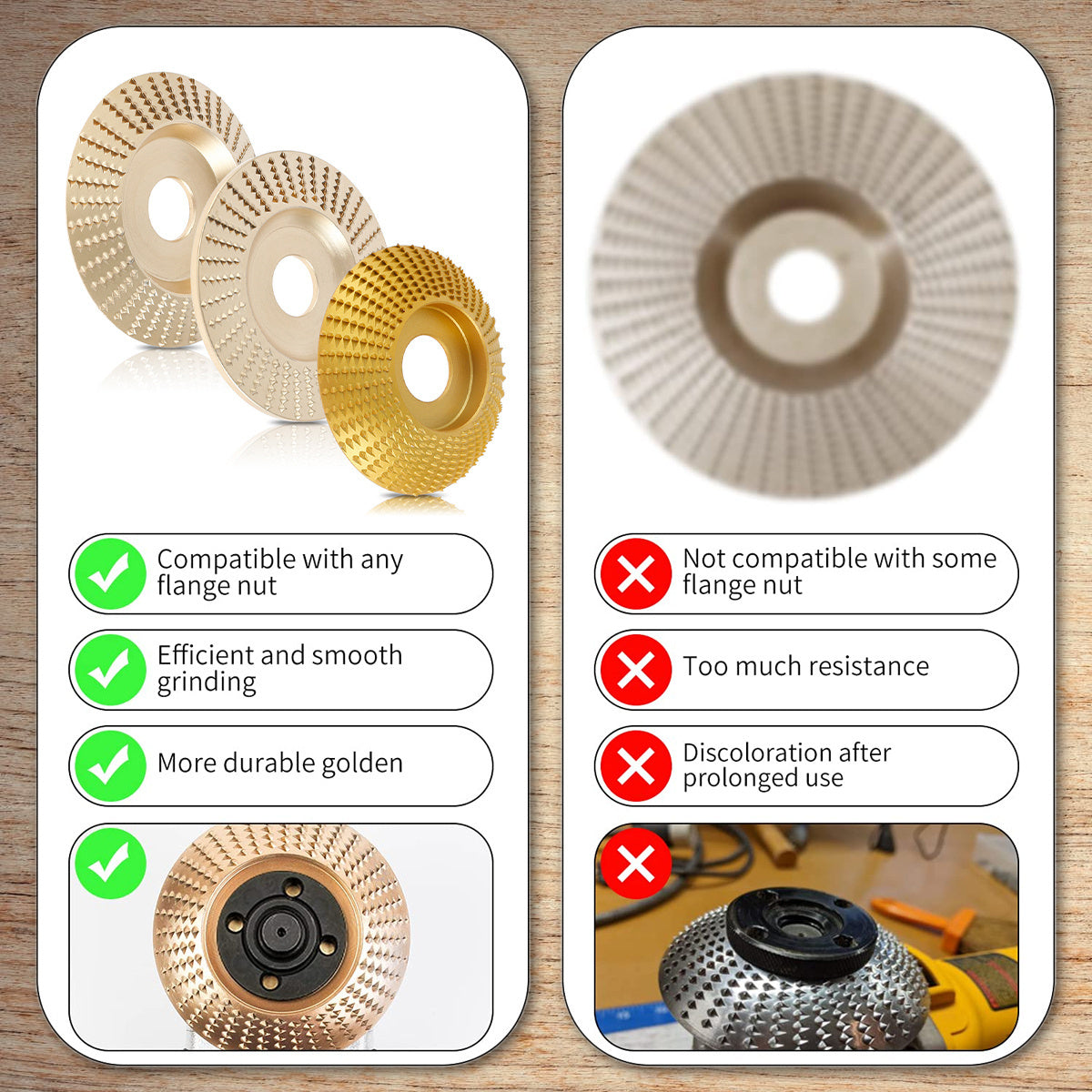 Woodcarving disc kit - Precision and efficiency for your creations