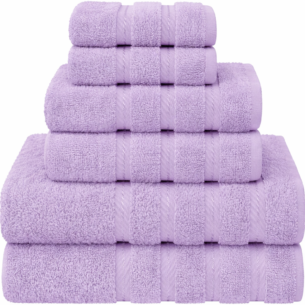 6-Piece Bath Towel Set – Soft & Highly Absorbent