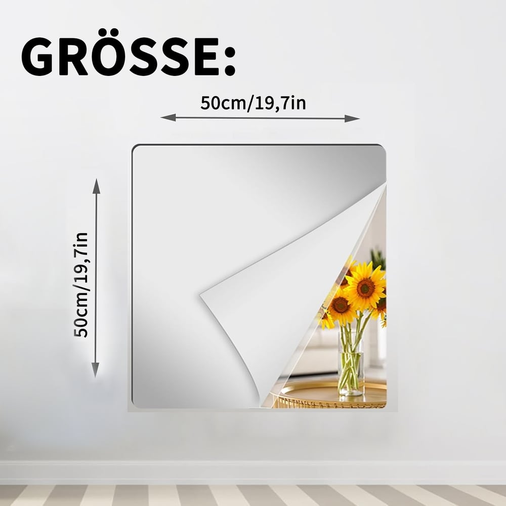Ultra-flexible mirror - safe and shatterproof