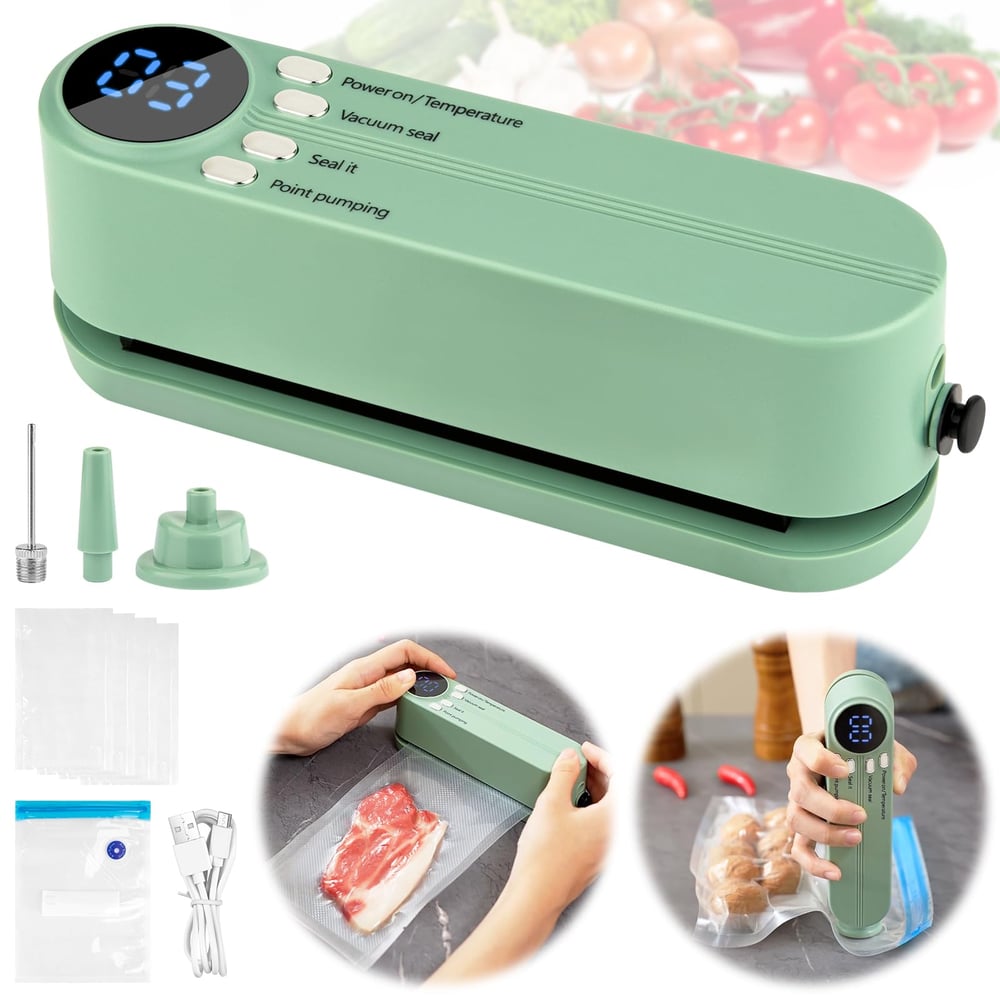3-in-1 cordless mini vacuum sealer – keep food fresh & more