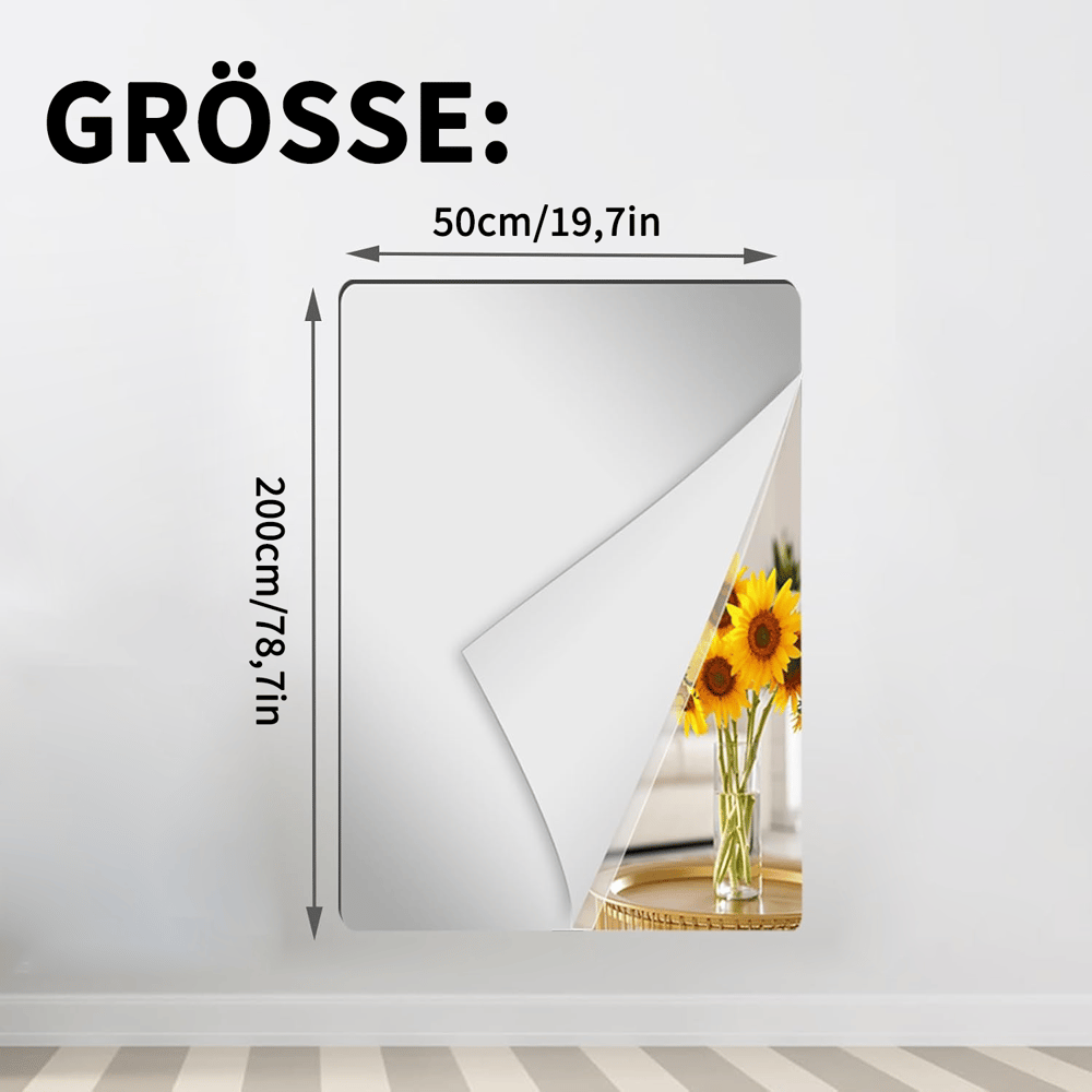 Ultra-flexible mirror - safe and shatterproof