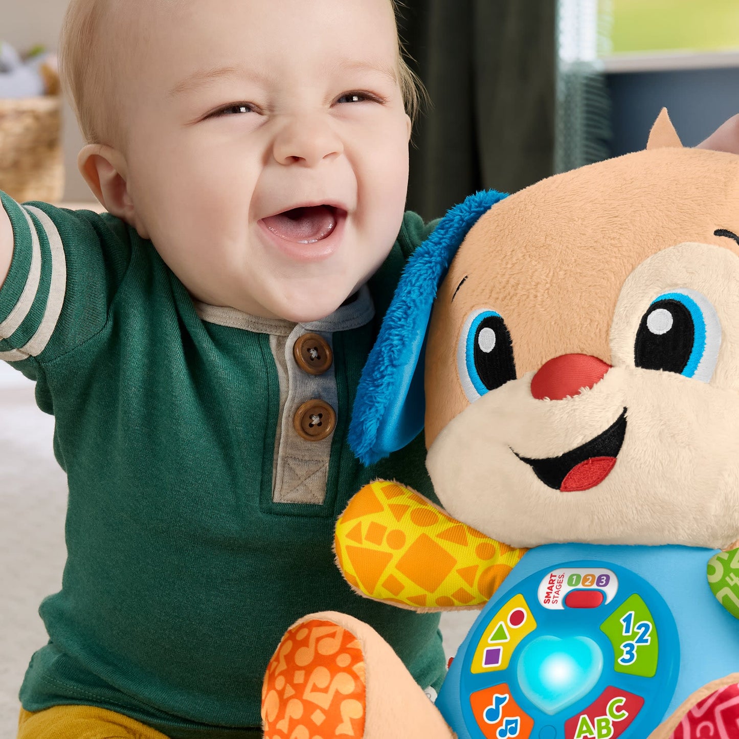 Fisher-Price – Laugh & Learn – Puppy with Progressive Learning – Musical Plush