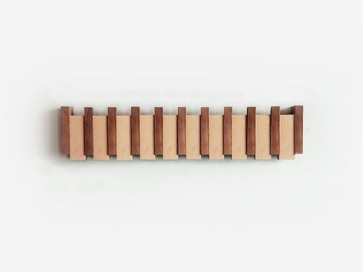 Wooden piano coat rack