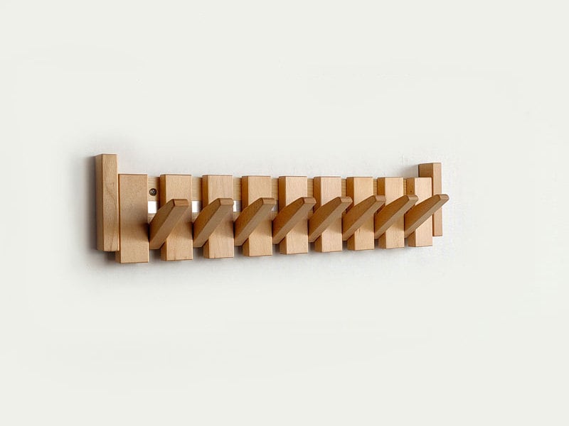Wooden piano coat rack