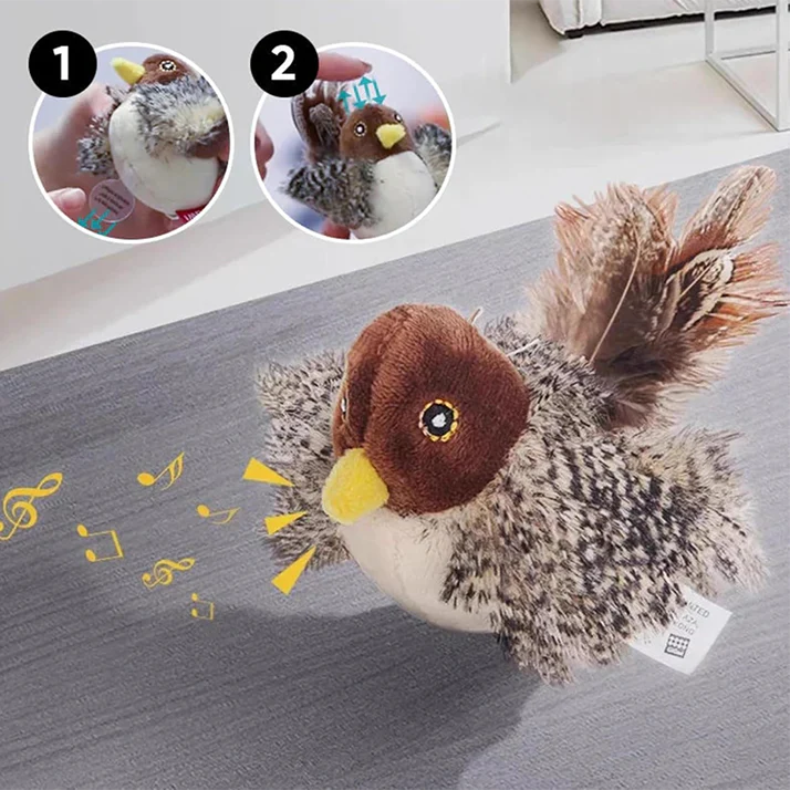 ZoomieBird™ | Cat Bird Toy with Realistic Wings