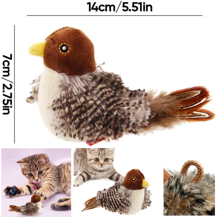 ZoomieBird™ | Cat Bird Toy with Realistic Wings