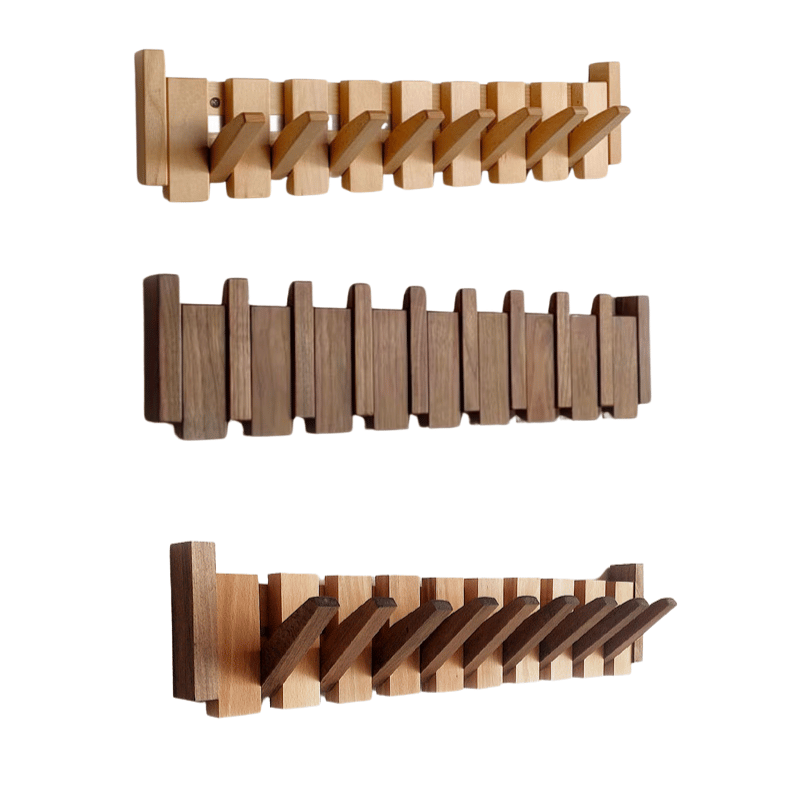 Wooden piano coat rack