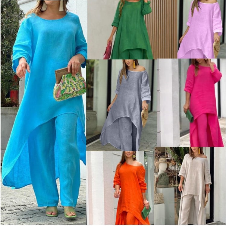 Clarisse™ - Casual linen set for women