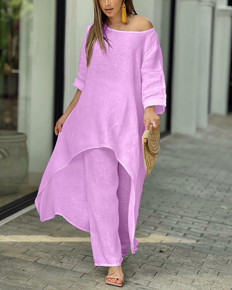 Clarisse™ - Casual linen set for women