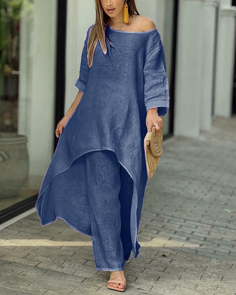 Clarisse™ - Casual linen set for women