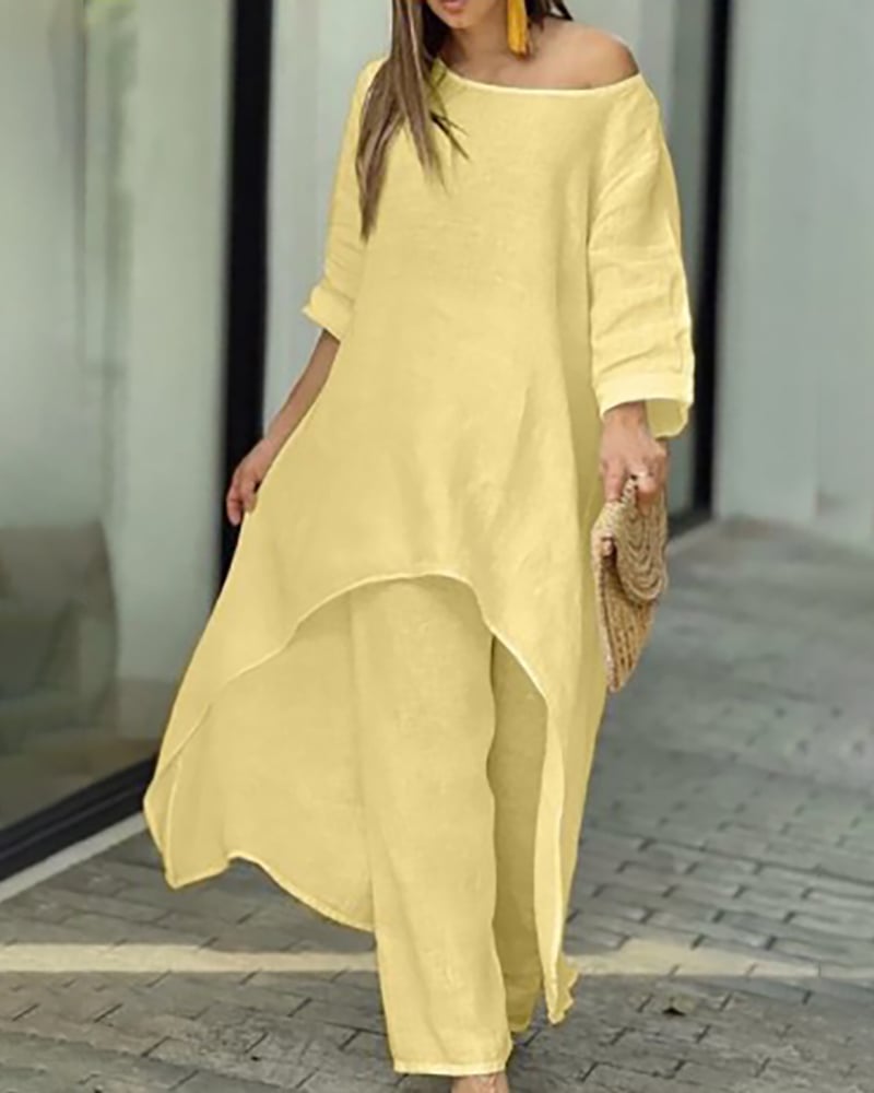 Clarisse™ - Casual linen set for women