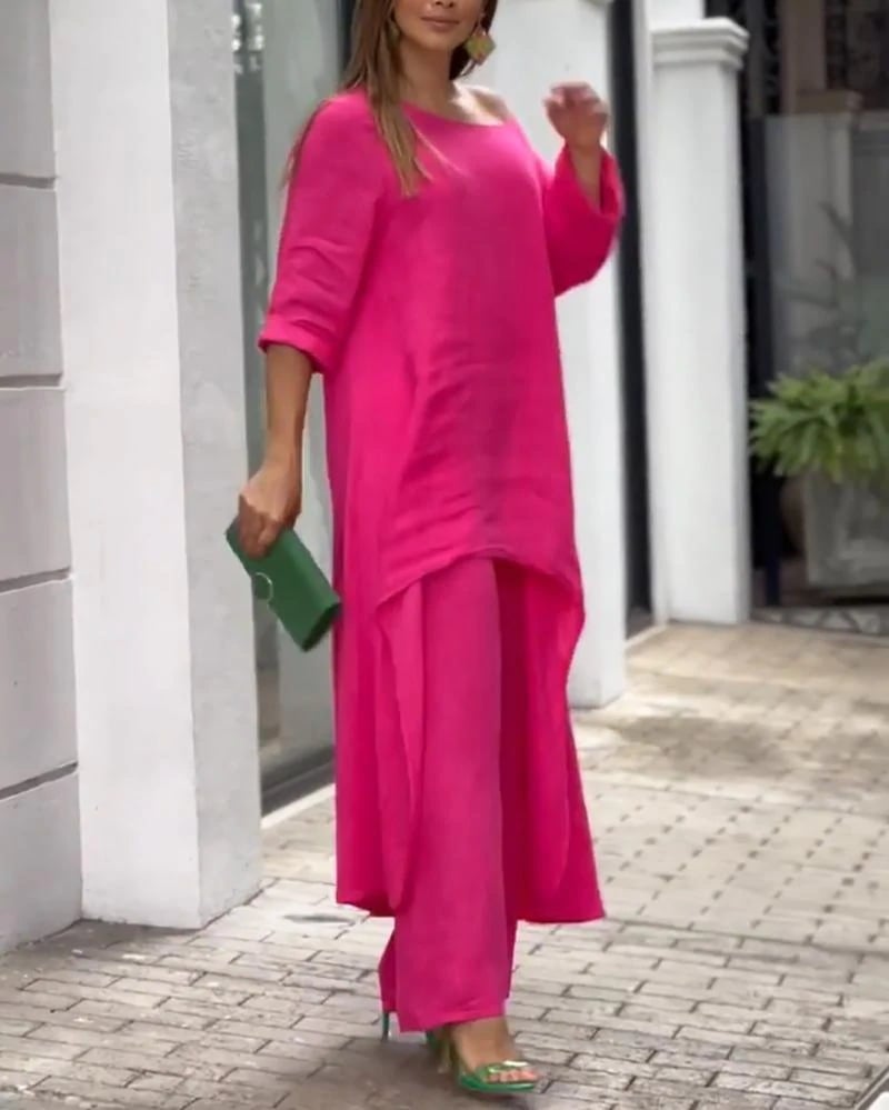Clarisse™ - Casual linen set for women