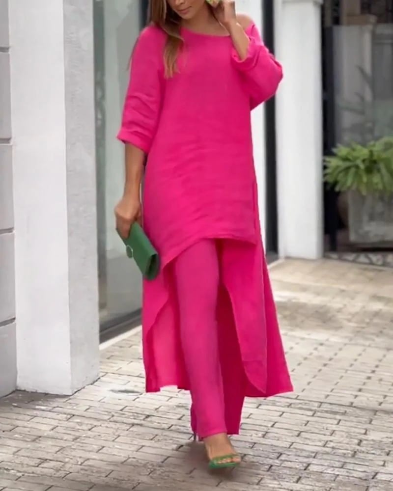 Clarisse™ - Casual linen set for women