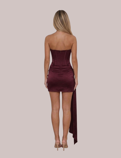 Brooklyn Mini Dress | Sleeveless Satin Women