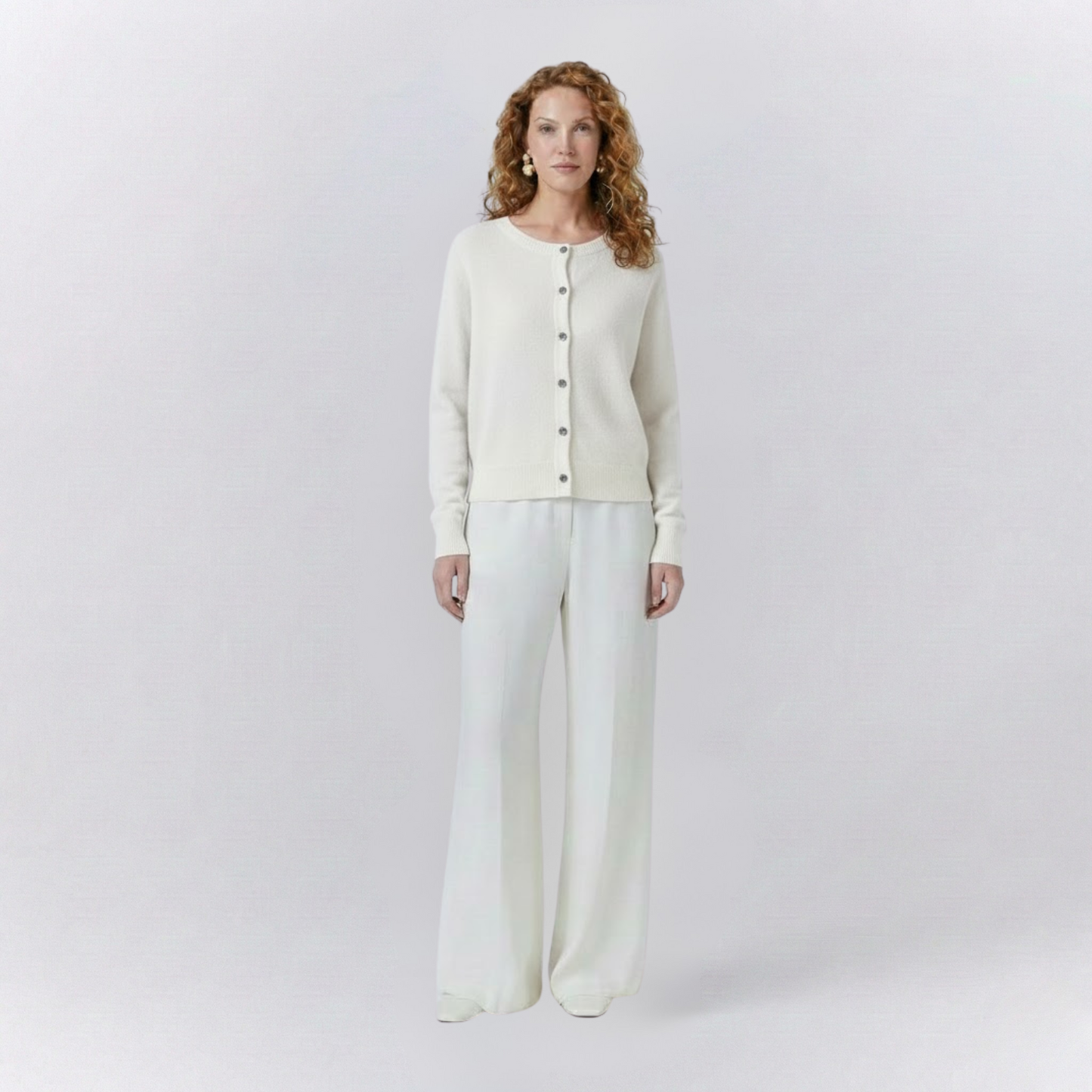 Isla Casual Fit Cardigan Sweater | Button Front Ribbed Sweater