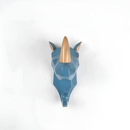 Contemporary Geometric Animal Head Wall Hook