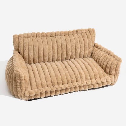 Contemporary Plush Dog Sofa Bed With Neck Support