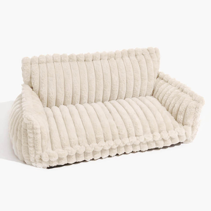 Contemporary Plush Dog Sofa Bed With Neck Support