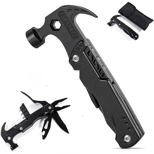 Multifunctional 14 in 1 Stainless Steel Hammer, be ready for any task.