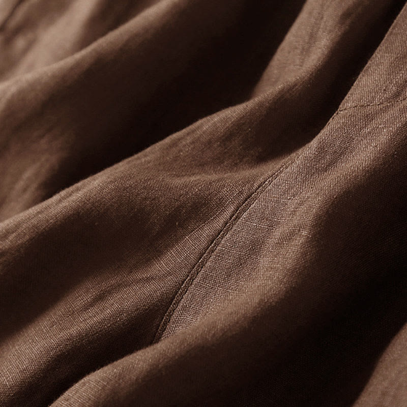 Relaxed Drawstring Shorts with Elegant Lace-Trimmed Hem