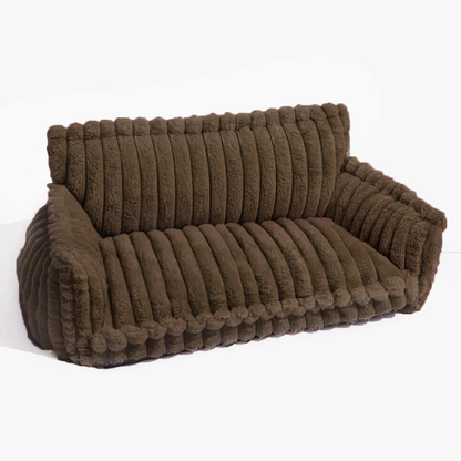 Contemporary Plush Dog Sofa Bed With Neck Support