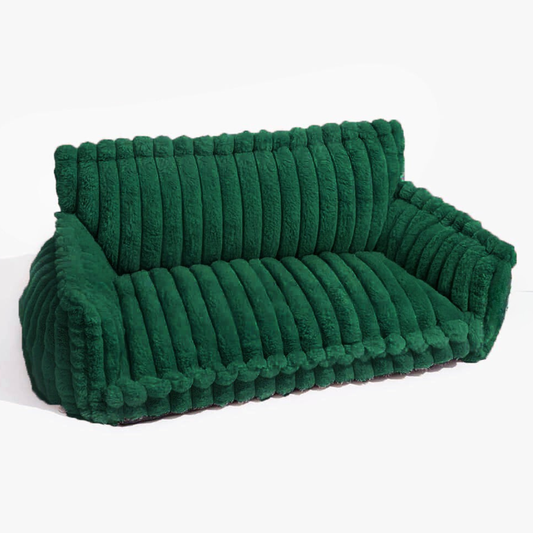Contemporary Plush Dog Sofa Bed With Neck Support