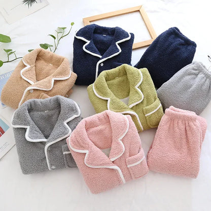 Olivia Relaxed Fit Pajama Two-Piece Set | Collared Button Front Pajama