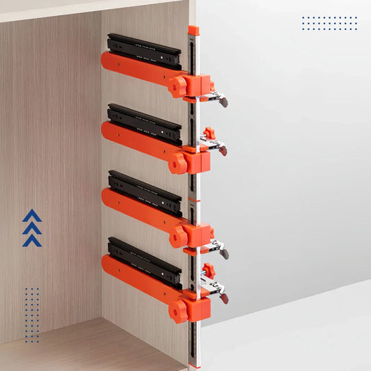 Fivalo™ Drawer Slide Installation Jig with Toggle Clamp