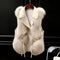 Isla Regular Fit Gilet | Collared Fur Trim Tie-Side Gilet