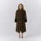Isla Relaxed Fit Coat | Collarless Paneled Contrasting Trim Formal Coat