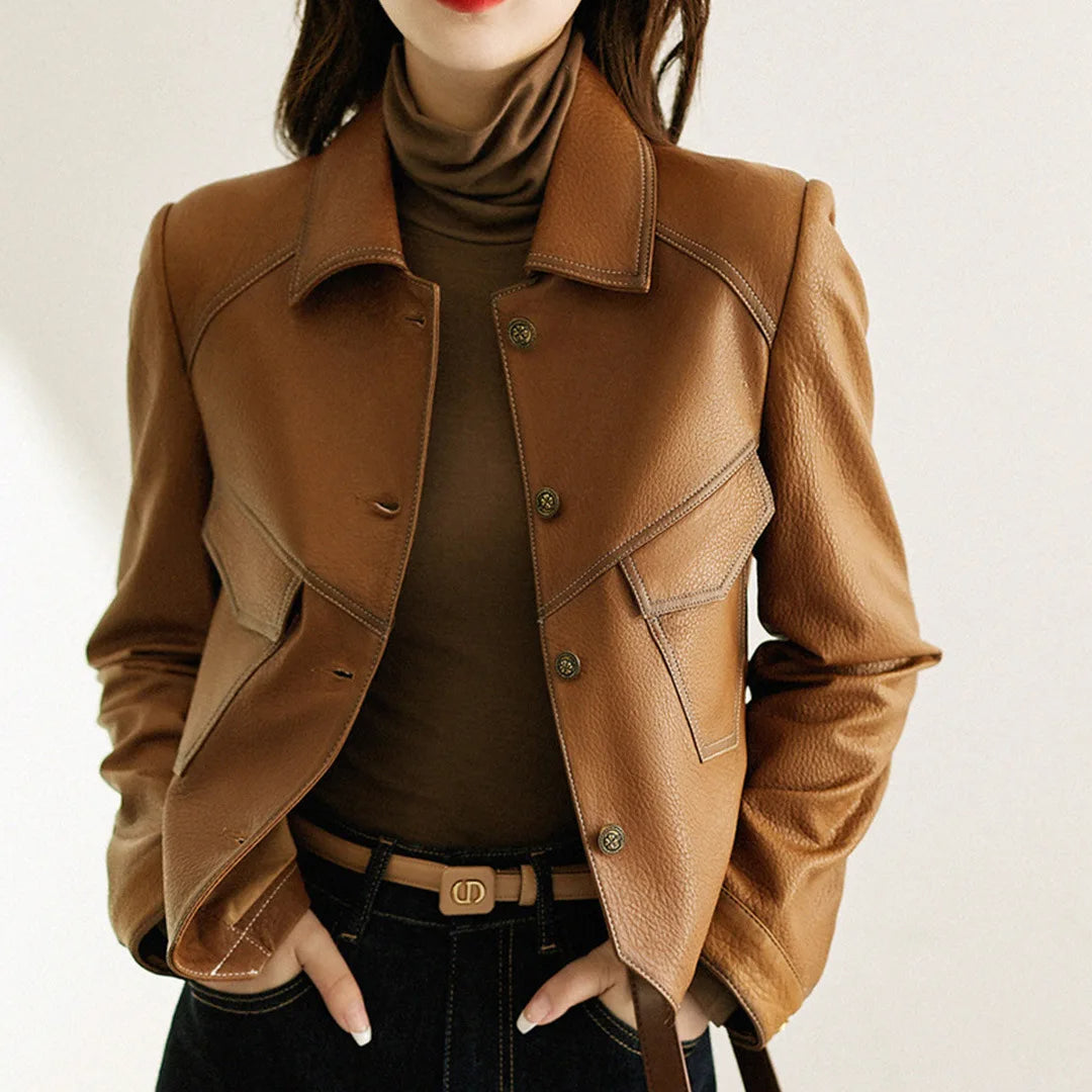 Olivia Fitted Jacket | Collared Button Front Jacket