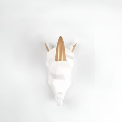 Contemporary Geometric Animal Head Wall Hook