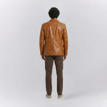 Joshua Casual Fit Blazer | Collared Button Front Blazer