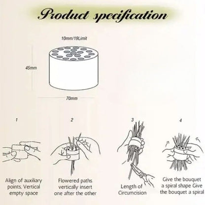 1+1 Free | Spiral Flower Holder for Perfect Vase Compositions
