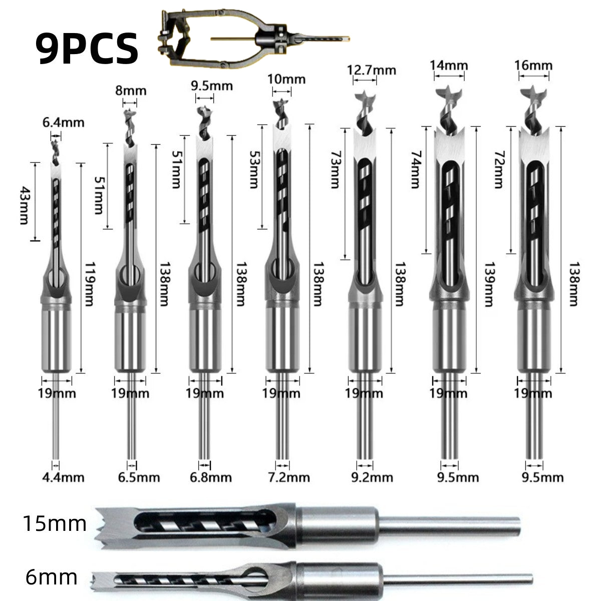 PRECIZO™ adapter and chisel set
