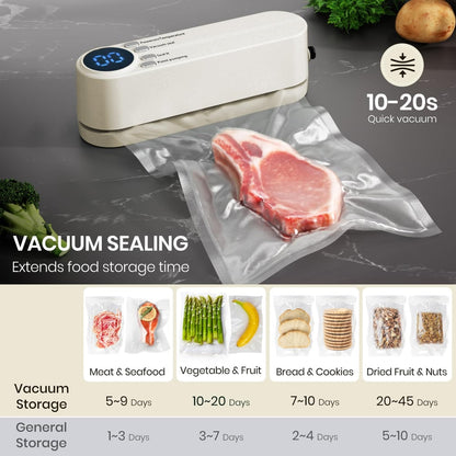3-in-1 cordless mini vacuum sealer – keep food fresh & more