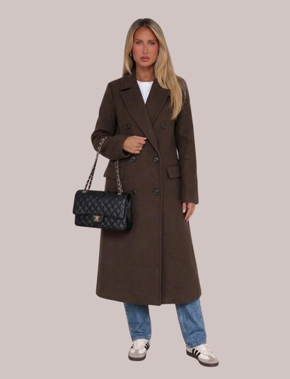 Addison Classic Trench Coat | Belted Long Sleeve Coat