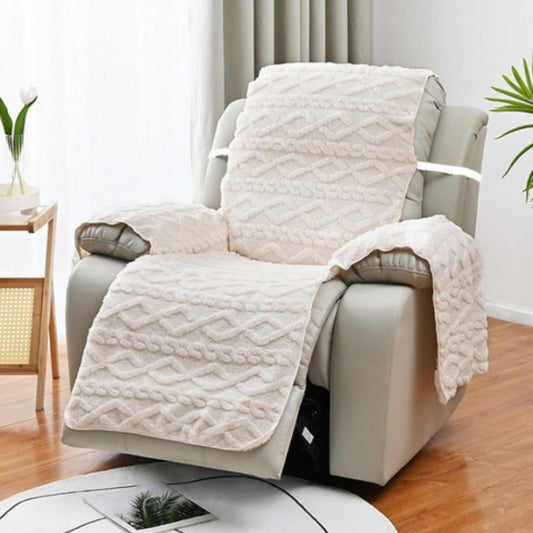 Contemporary Diamond Pattern Recliner Slipcover