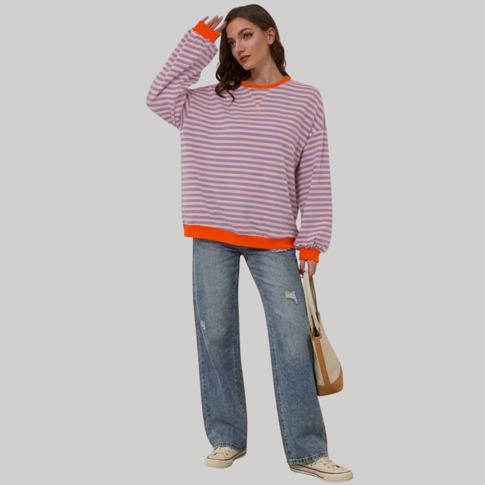 Colorful Striped Sweater | Women's Casual Knit