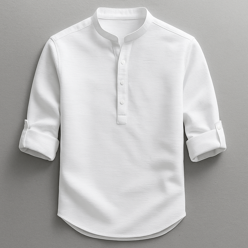 Hudson Henley Shirt | Long Sleeve Casual