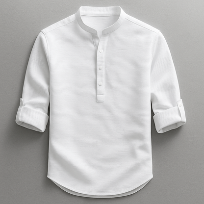 Hudson Henley Shirt | Long Sleeve Casual