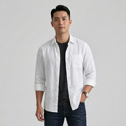 Lincoln Relaxed Button-Down Shirt with Chest Pockets