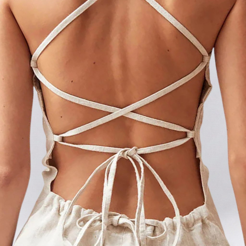 Alexa Open-Back Dress